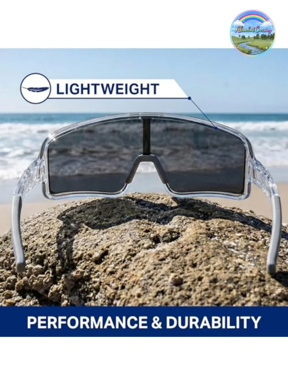 Polarized Wraparound Sunglasses 100% UV Protection TR90 Frame Unisex
